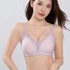 French Triangle Cup Underwear Women's Small Breasts Gathered Thin No Steel Rim Sexy Lace Edge Jelly Strip No