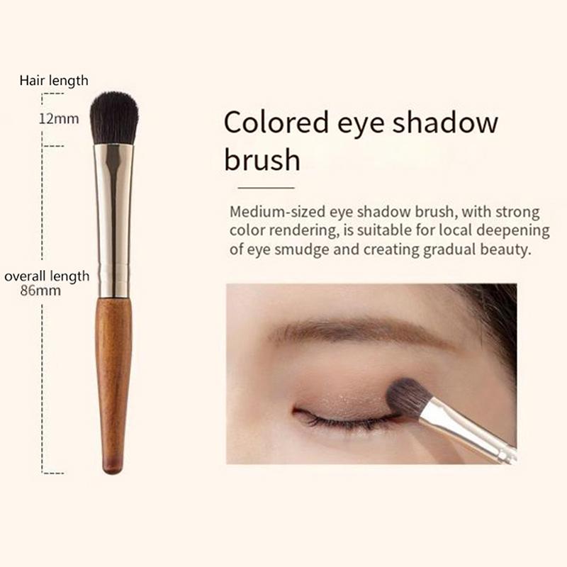 9 шт. Портативный набор кистей для макияжа Minicosmetic Brush Кисть для пудры, тональной основы, румян, растушевки теней для век, бровей