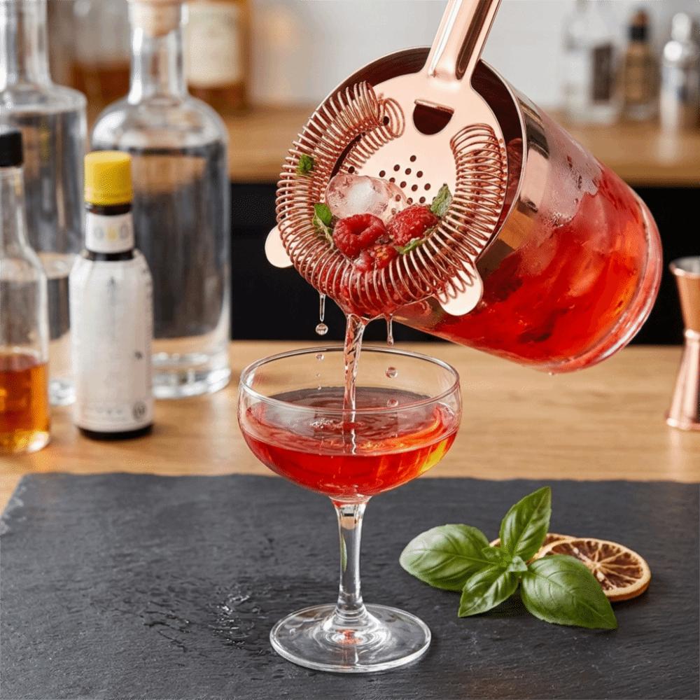 High-Density Spring Bar Strainer Anti Rust Ice Strainer Professional Drink Strainer Restaurants