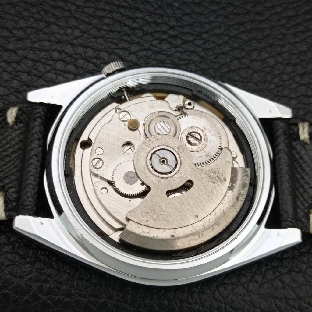 ВИНТАЖНЫЕ ОТРЕМОНТИРОВАННЫЕ МУЖСКИЕ АВТОМАТИЧЕСКИЕ ЧАСЫ SEIKO 5 ЯПОНИЯ ЖЕЛТЫЙ ЦИФЕРБЛАТ a446685-1
