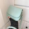 Сумка на плечо-седло, женская сумка через плечо из искусственной кожи, простая однотонная сумка с клапаном, сумка