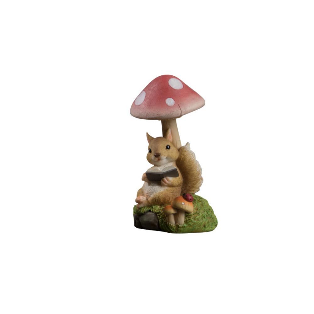 Vivid Rabbit Lawn Lamp Resin Animal Statue Light Garden Figurines Sculptures  Gift