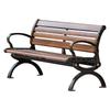 Outdoor Cast Aluminum Park Bench with Backrest