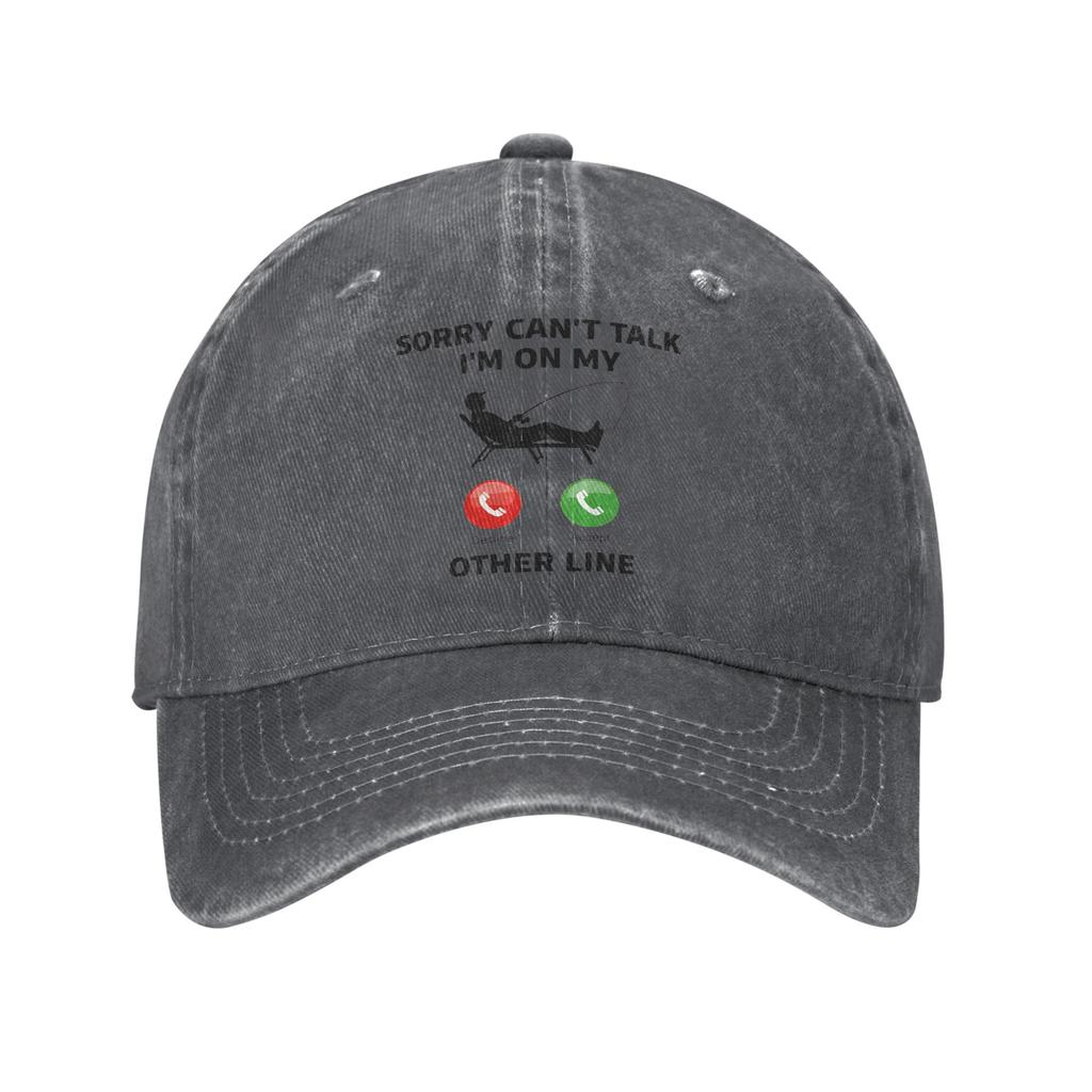 Sorry Cant Talk Im On My Other Line Washed Baseball Cap Trendy Sun Trucker Hat Summer FeUnisex Unisex Kpop Rock Baseball Caps