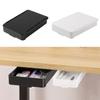 Large Capacity Undertable Drawer Self-Adhesive Hidden Drawer  Cosmetics Stationery Organizer