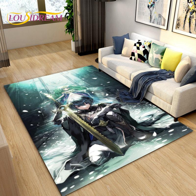Game Gamer Fire Emblem Series Area Rug,Carpet Rug for Living Room Bedroom Sofa Doormat Decoration, Kids Play Non-slip Floor Mat