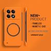 Ультратонкий жесткий ПК чехол для телефона без рамки с магнитом Magsafe для Xiaomi Redmi Note 15 14 13 Pro 12 11S 10 10S 10T Матовый сплошной чехол