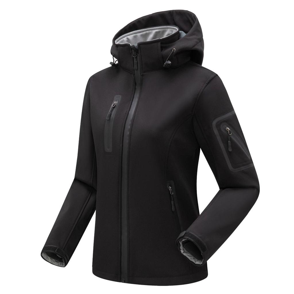 Унисекс Soft Shell Куртка для улицы - Ветрозащитная, Водонепроницаемая, с флисовой подкладкой Женское Пальто для Спорта и Альпинизма