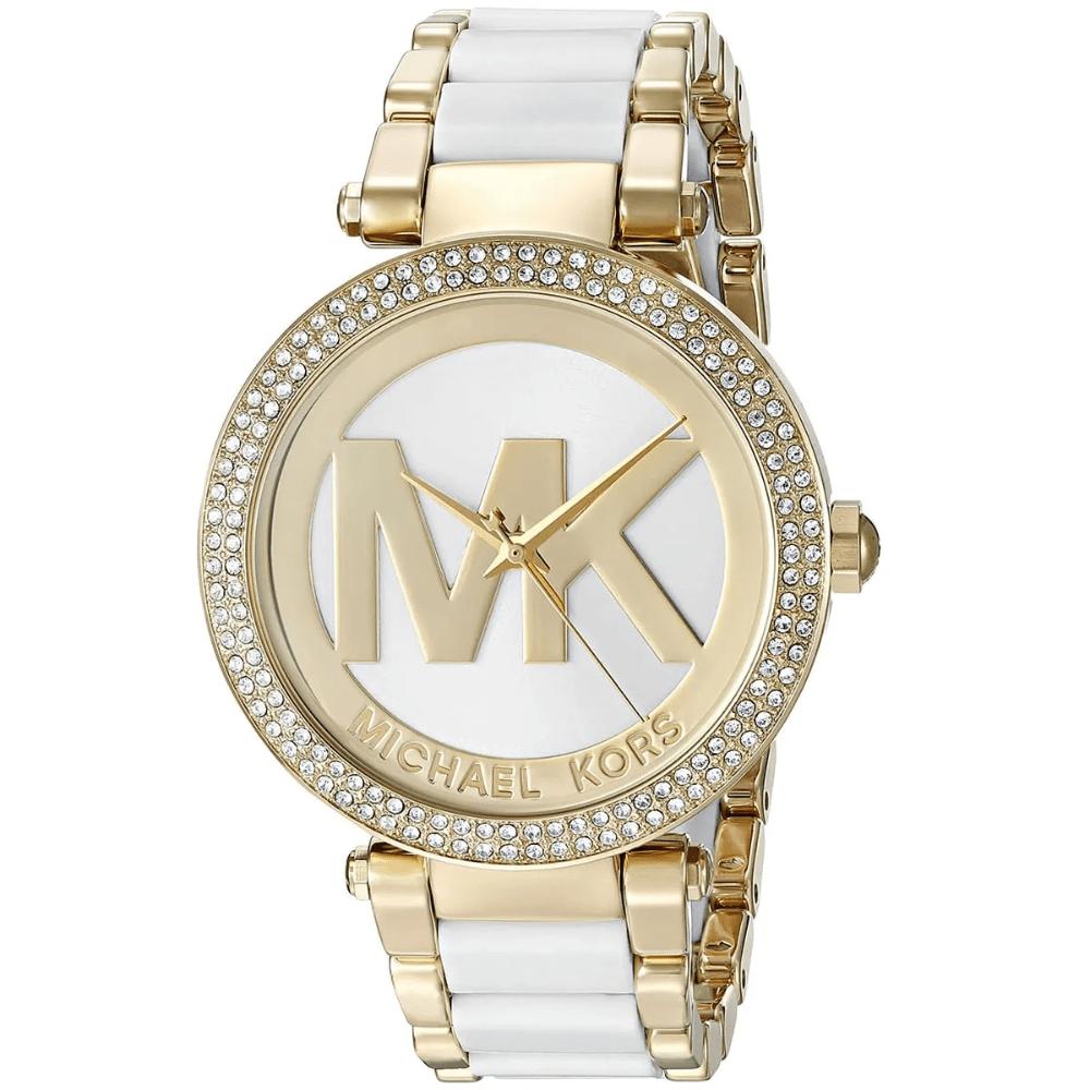 Michael Kors MK6313 Женские часы Parker с белым циферблатом