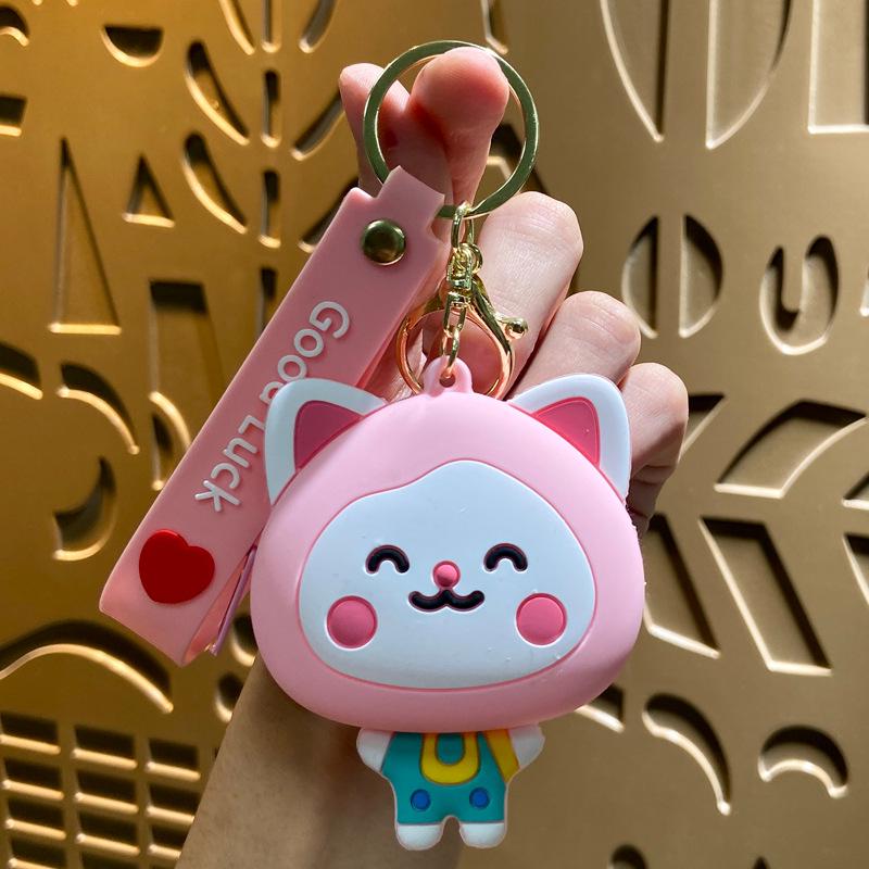 Мини Кошечка удачи Кошечка монета брелок и сумка для наушников подарок