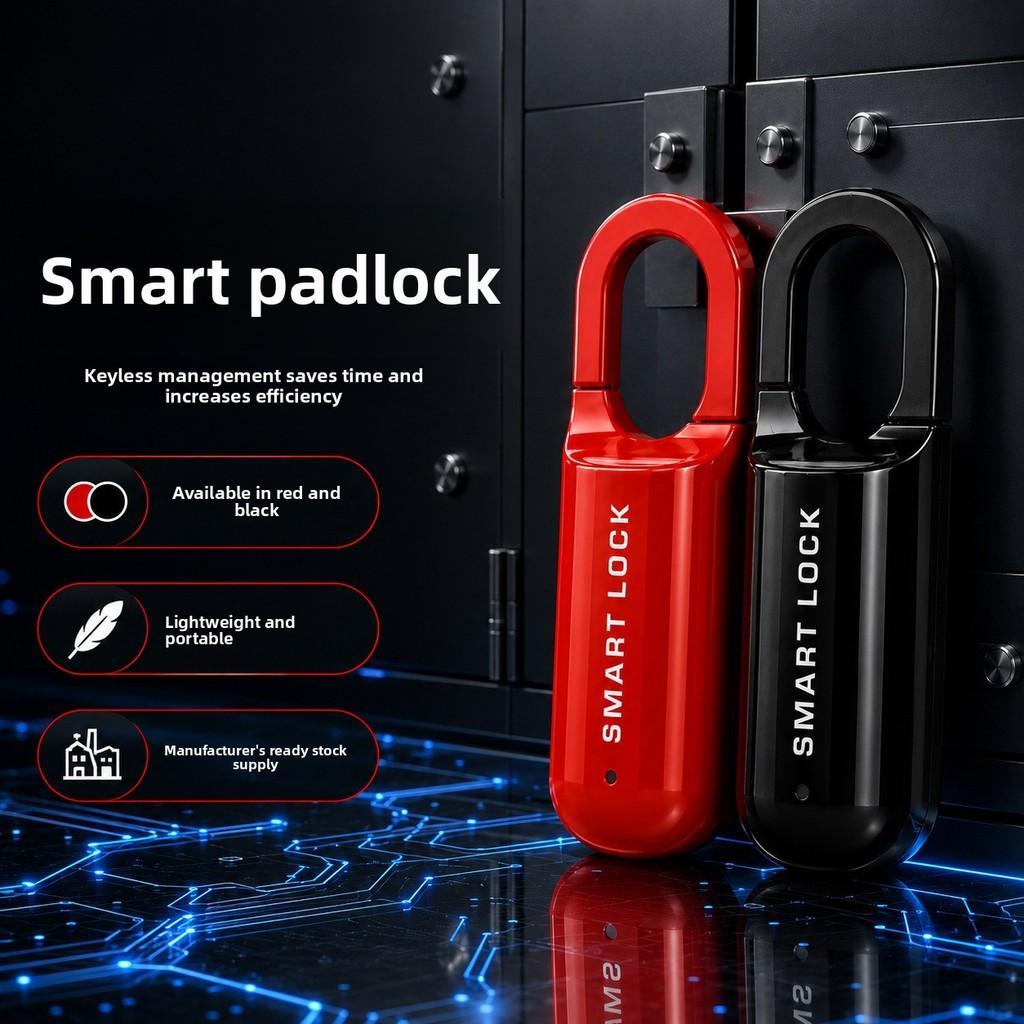 Умный дорожный замок с отпечатком пальца и Bluetooth-приложением, водонепроницаемый, мини, для чемоданов и сумок