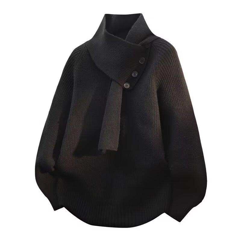 Модный джемпер в стиле Харадзюку с длинным рукавом: Универсальный, Художественный и Идеальный для Осени/Зимы