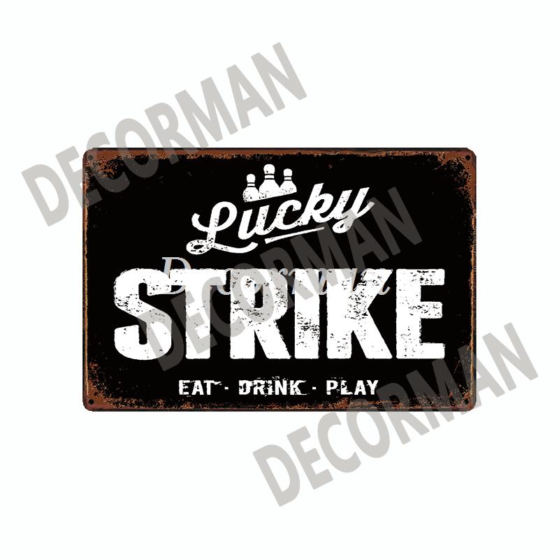 [ WellCraft ] Сигареты Lucky Strike Металлические вывески Постеры Винтажная настенная живопись LTA-1763