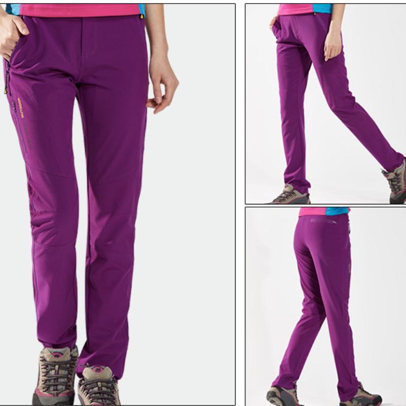 Женские водонепроницаемые брюки для пешего туризма, скалолазания, быстросохнущие горные дождевые брюки, эластичные спортивные брюки на открытом воздухе
