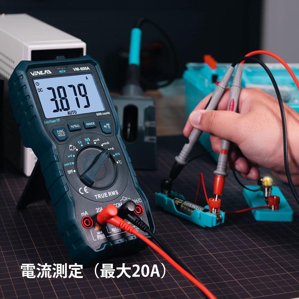 Тестер VENLAB 6000 отсчетов цифровой мультиметр напряжение ток сопротивление диод непрерывность емкость частота температура измерение NCV японский