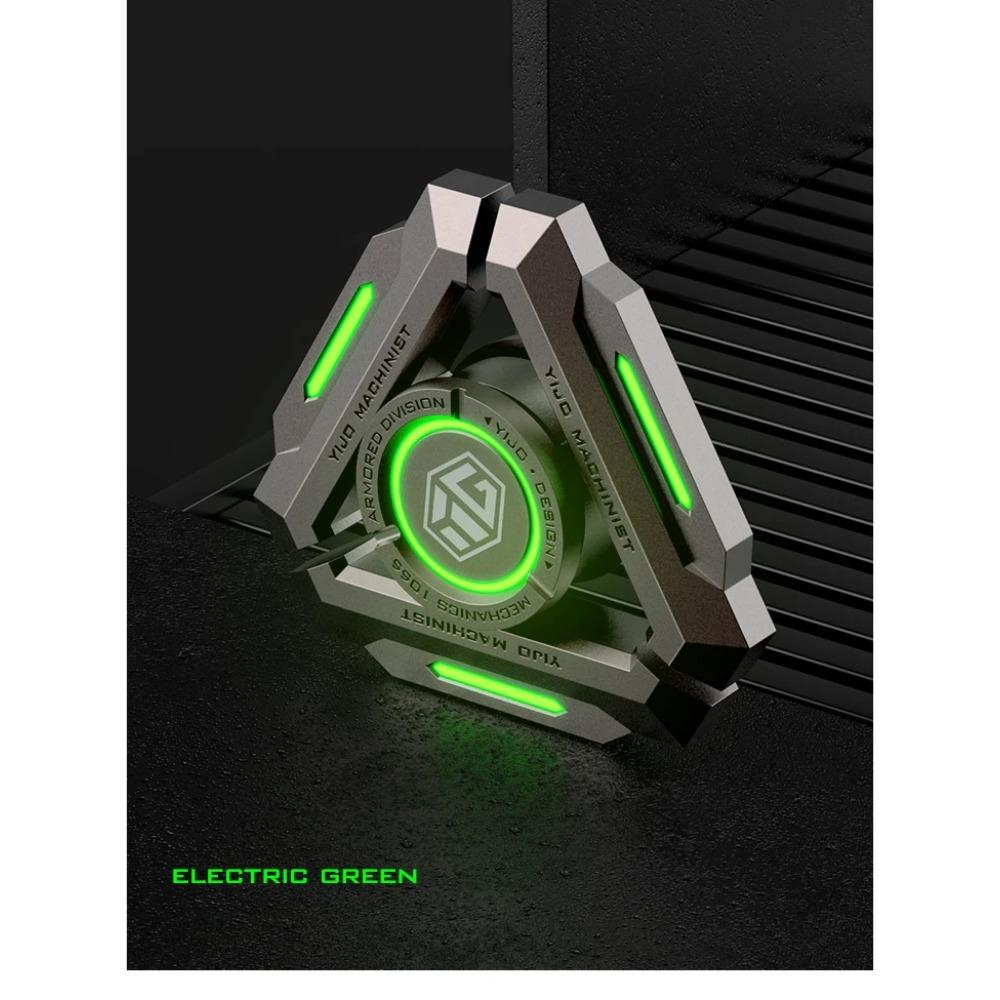 Светящийся ручной спиннер из сплава, полностью металлический гироскоп, фиджет-спиннер для кончиков пальцев для снятия стресса у взрослых, настольные EDC-игрушки, подарки