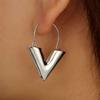 Metal Texture Gift For Women Gold Silver Color Jewelry Dangle Earring Hoop Earrings Drop Earrings