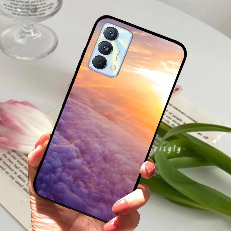 Для чехла Realme GT Master Case Edition Животные Мультфильмы Мягкий Силикон Funda для Телефона Realme GT Master Explorer Чехол Черный Coque
