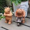 Resin Dad Bear Cart 3351