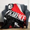 1pc Scarface Soft Warm Throw for Home, Office, Trave, All-Season Cozy Bedding Gift, Office Cozy Accessory 1044