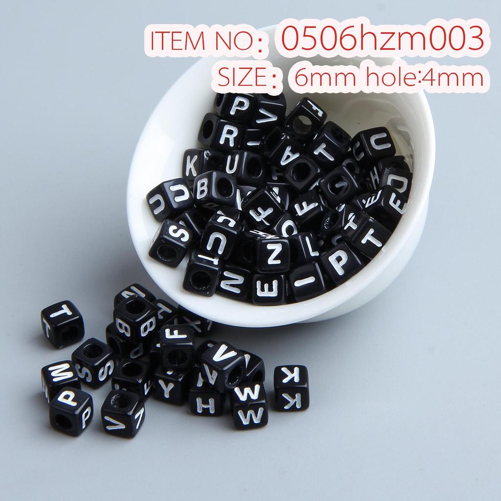 10g Pack of Flat Acrylic Alphabet Beads for DIY Children's Beading and Jewelry Keychain Accessories
