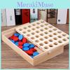 Деревянная доска для игры в 4 в ряд, детская головоломка для семейного развлечения