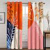 Boho Modern Design Abstract Art Geometric Leaf Sun 2 Pieces Free Shipping Thin Window Curtain for Living Room Bedroom Home Decor