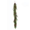 Artificial Pine Branch and Wreath Crafted with PVC for Natural Look Holiday Decorations and Arrangement Options