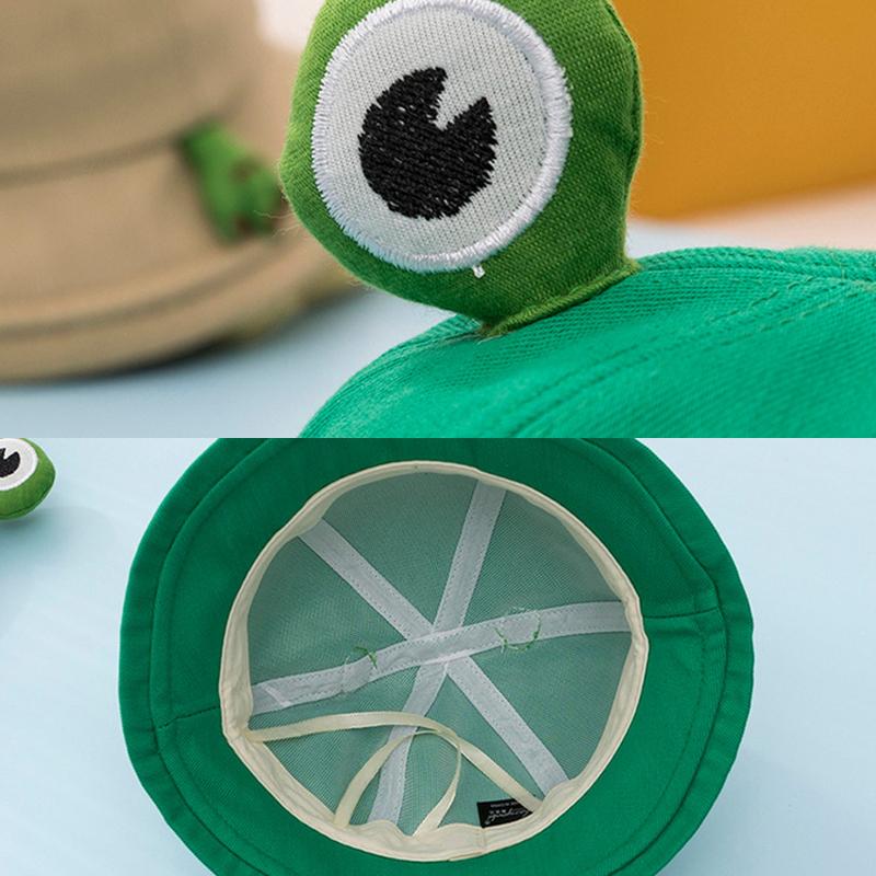 Большие глаза мультфильм лягушка детская панама шляпа рыболовная летняя уличная пляжная кепка