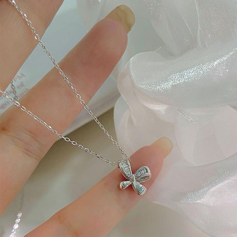 Милое ожерелье-бантик, милое и легкое, роскошное ожерелье на ключицу, новый стиль для женщин