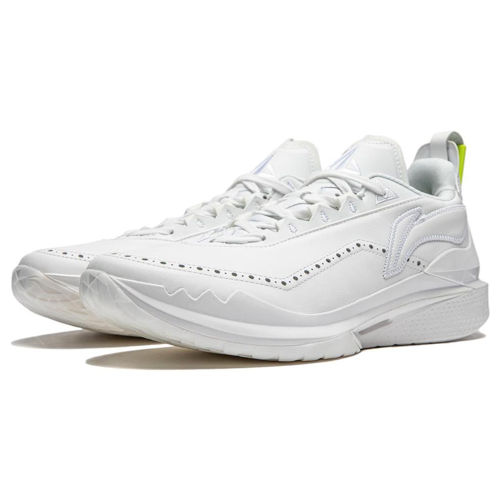 Li Ning JB2 Jimmy White, Butler 2 Амортизация Скользкая подошва Низкие Баскетбольные кроссовки Мужские Стандартные Белый ABAT081-12