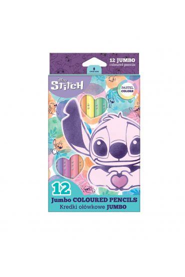 Jumbo Triangular Stitch Pastel Pencils 12 colors for young artists