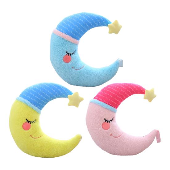 Милая мультяшная кукла, креативная луна, плюшевая игрушка, подушка, украшение для дома