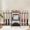 TUIYIDUO Guitar Stand, Holds Six Guitars, Includes 3 Shelves, Anti-Tip, Stable, Universal Display Rack for Multiple Guitars, Multifunctional Storage,