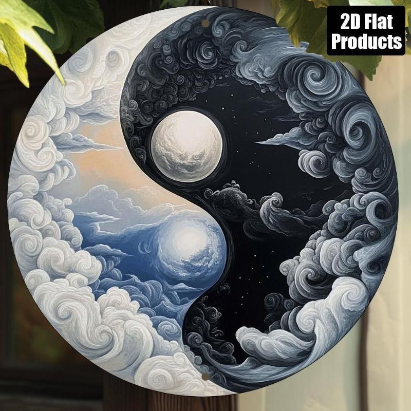 Металлическое настенное искусство Инь-Ян для дома, гостиной, пространства для медитации