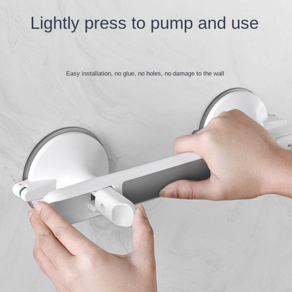 Non-slip Shower Handle Armrest Grab Bars White Barrier-free Handrail Bathroom