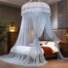 2027 New Dome Ceiling Mosquito Net Fresh Encryption Net Yarn Princess Wind Free Installation Floor Ceiling Mosquito Net high quality