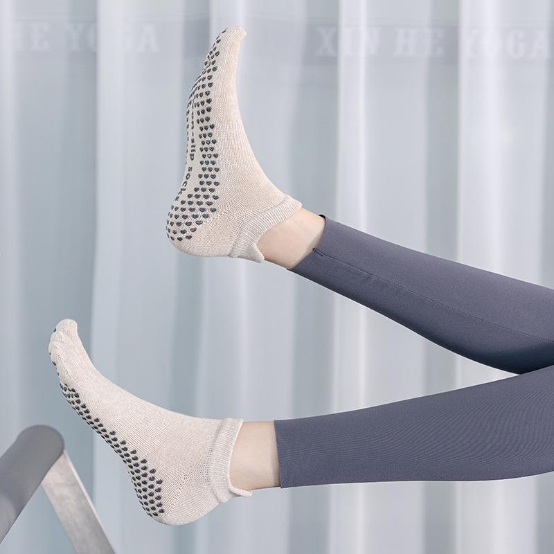 Носки ToeSox с открытой спиной, нескользящие, для йоги и пилатеса, с пятью пальцами — всесезонное качество