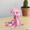 3D Printed Sea Dragon Figurine Movable Joints Dragon Figure Mini Articulated Dragon Model Fidget Toy Desktop Decoration Ornament