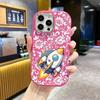 Phone Case: 2D flat design suitable for iPhone 18 17 16 15 14 13 Pro protective case, couple style, cartoon rocket, Christmas and Halloween gift