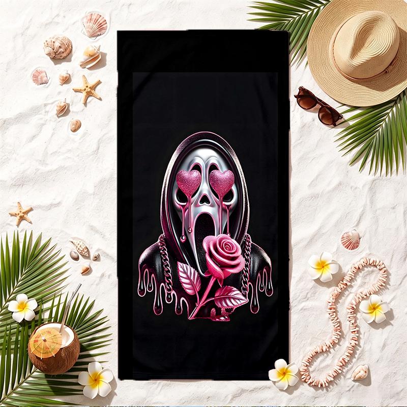 Ghostface Soft Beach Towel Stylish Beach Pool Towel for Summer Seaside Vacation Travel