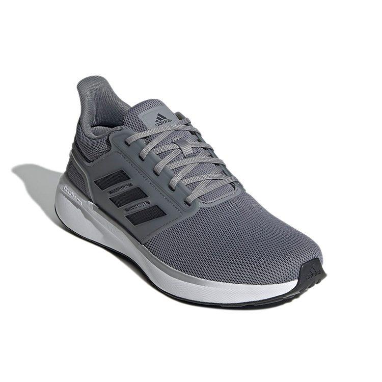 adidas EQ19 Тканевая амортизация Устойчивая к истиранию амортизация, износостойкая, низкие, повседневные, беговые кроссовки, мужские, серые H02040