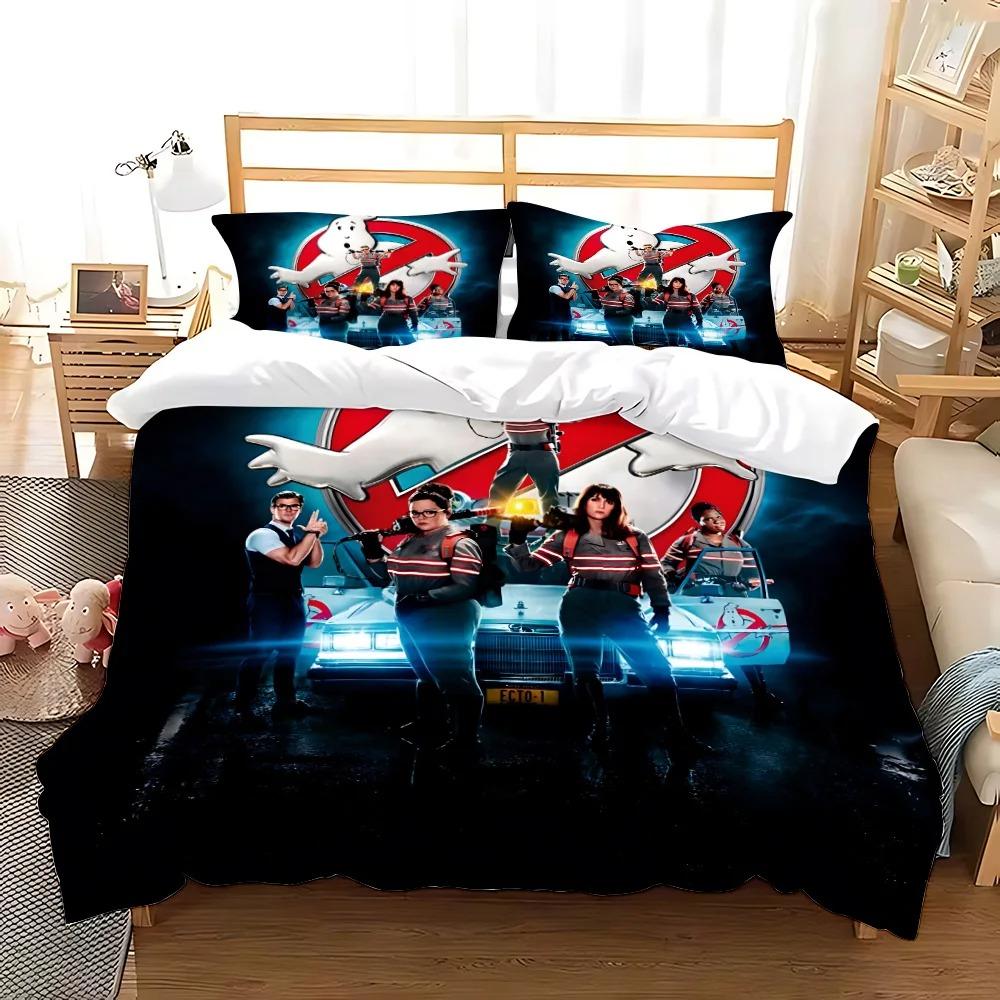 Cartoon G-Ghostbusters Duvet Cover Pillowcase Bedding Set Adult kids Bedroom Decoration Children Gift Single Double Large Size