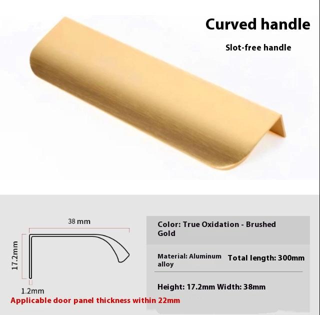 Металлические скрытые ручки для ящиков, современная мебельная фурнитура для шкафов и ящиков, 8 см - 50 см