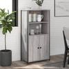 VidaXL Highboard Sonoma Grey 62x36x121.5 Cm Engineered Wood 834213
