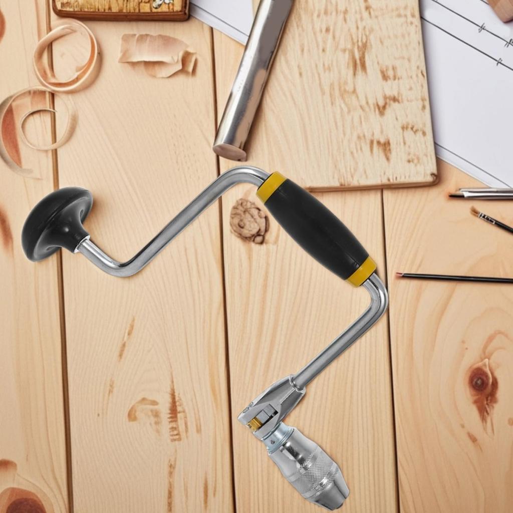 Ручная дрель с удобной нескользящей рукояткой, простая в использовании, ручной пуансон, портативный инструмент для дерева, металла и стекловолокна