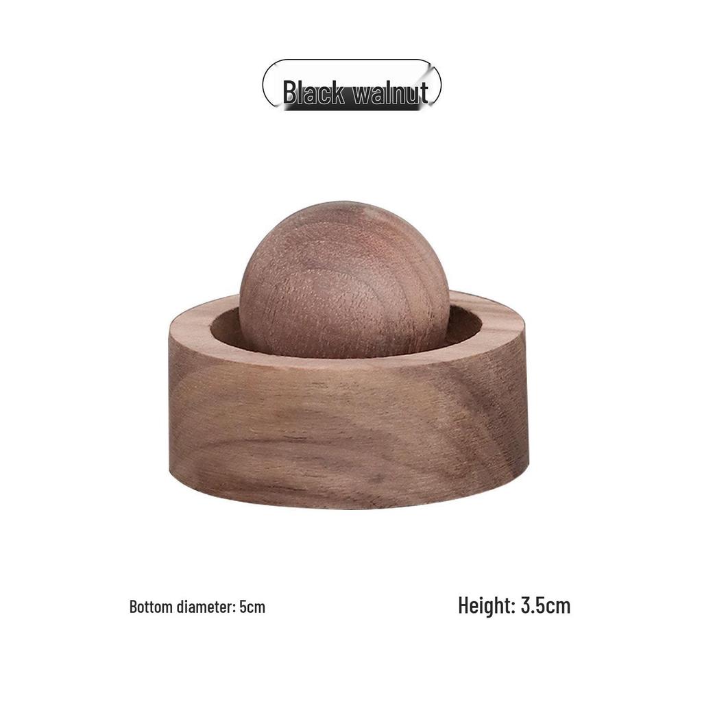Round Wood Aromatherapy Diffuser - Long-Lasting Essential Oil and Car Fragrance Ornament for Home and Bedroom.