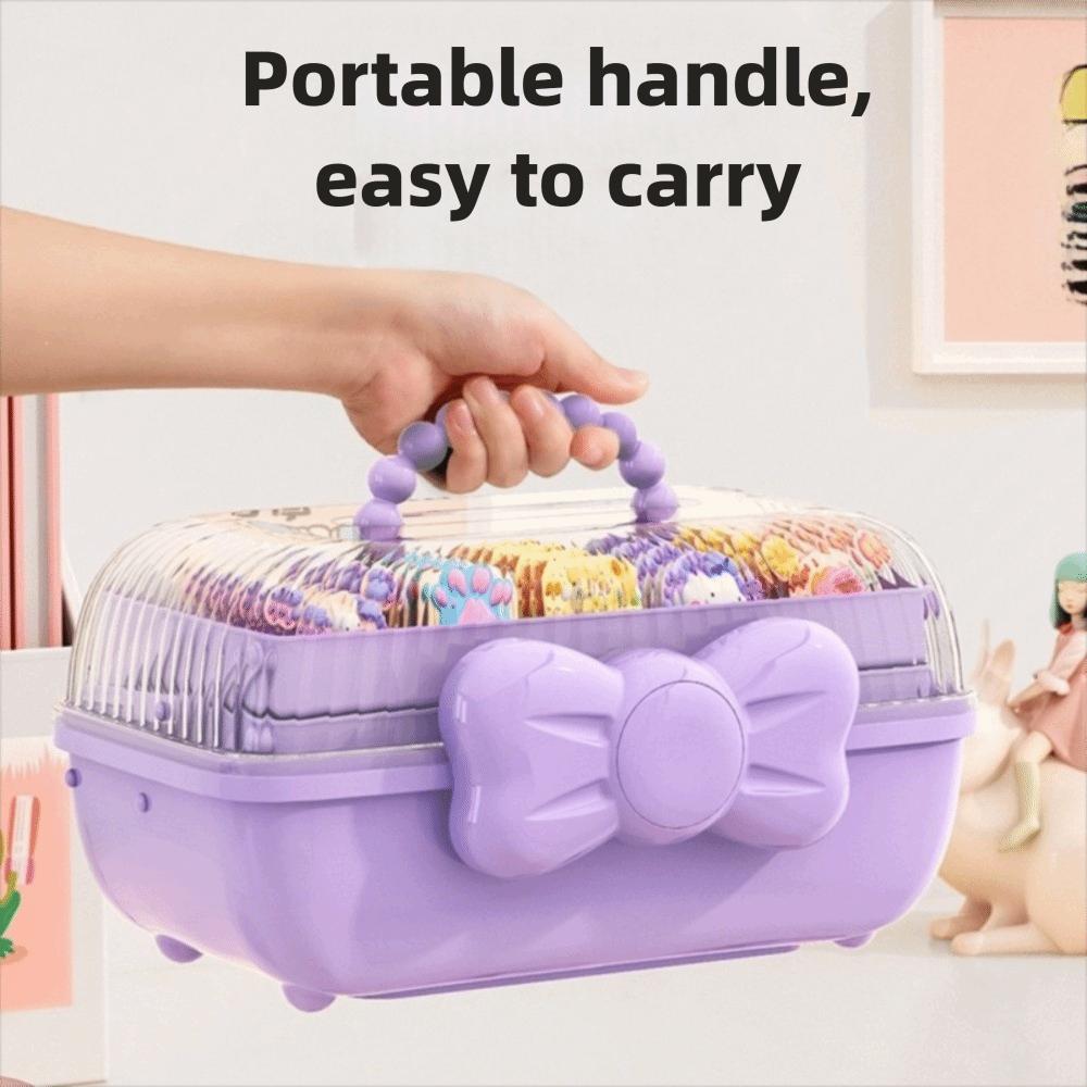 3Layer Jewelry Hair Accessories Storage Box Practical Display Collection Case Workspace Storage