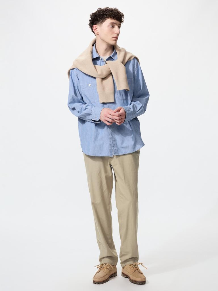 Uniqlo Японские льняные легкие брюки