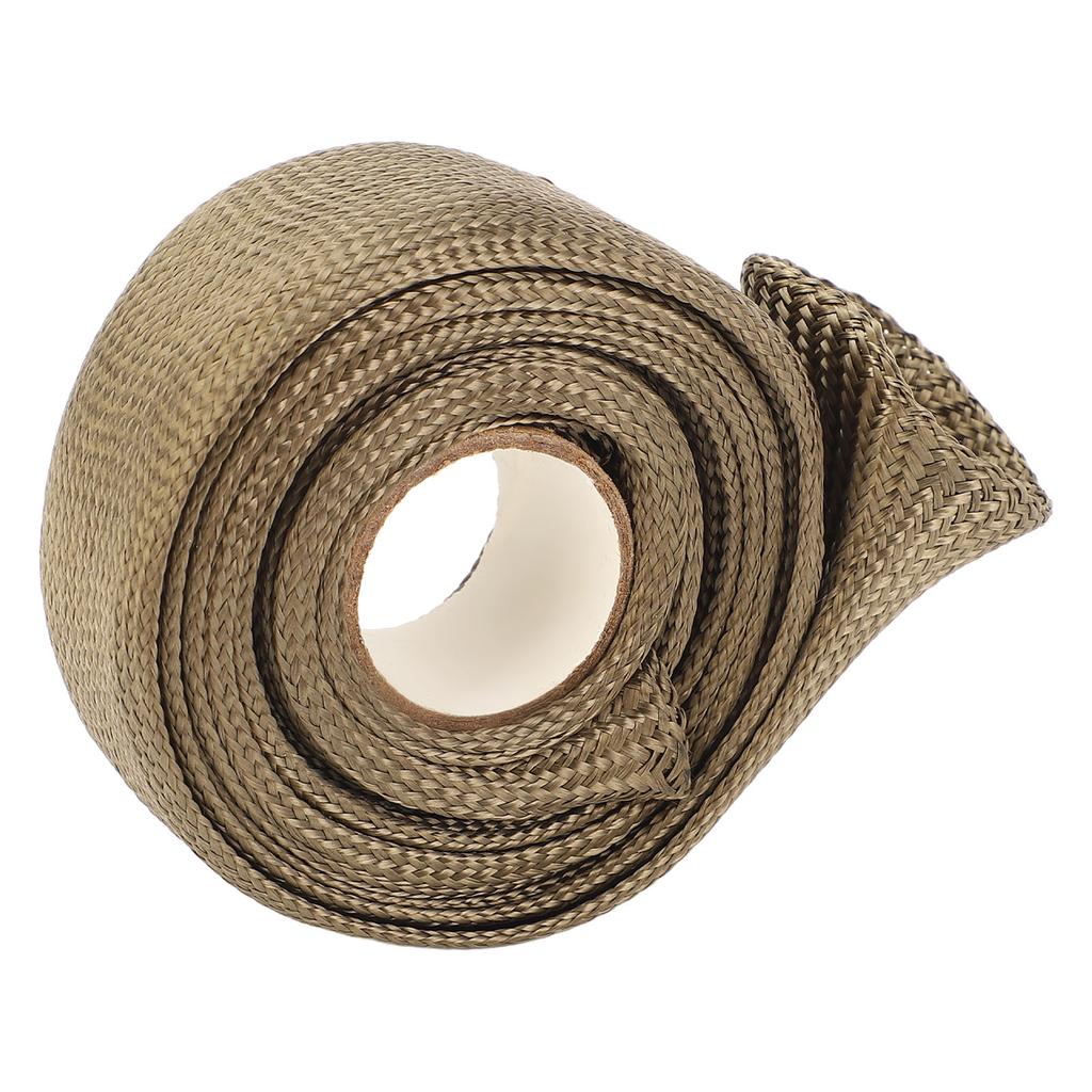 Автомобильный теплозащитный рукав 9,8 футов 0,75 дюйма из базальтового волокна, тканый, устойчивый к высоким температурам, топливный трубопровод H